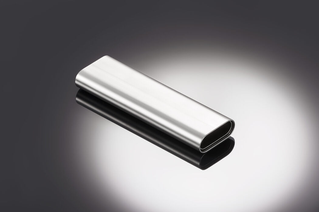 Flachovales Edelstahlrohr Verpressen Mehrfachwandung