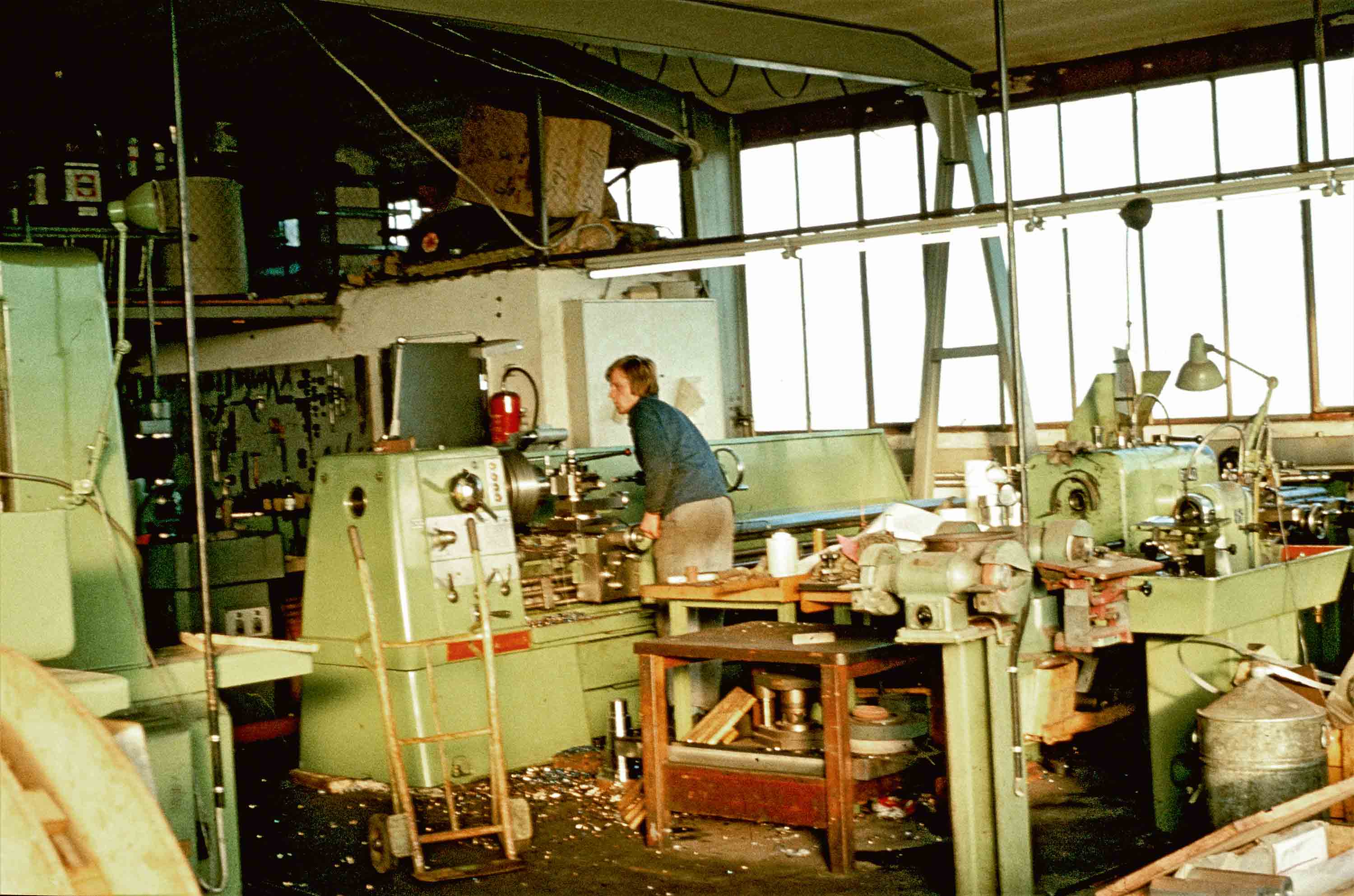 Werkstatt Historisches Bild der fischer-Werkstatt