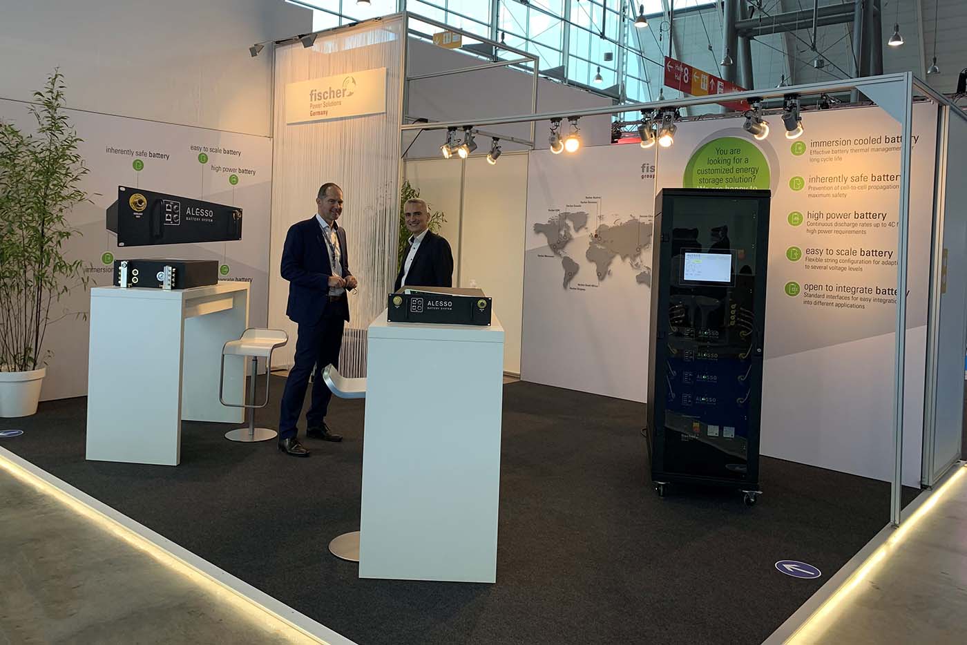 fischer präsentiert das Alesso Batteriesystem auf der Battery Show in